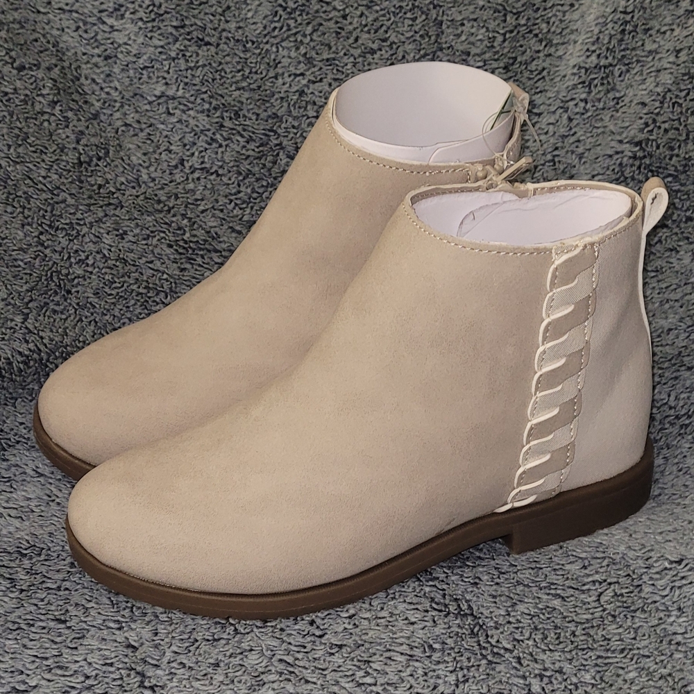 Stride Rite Beige Ankle Booties